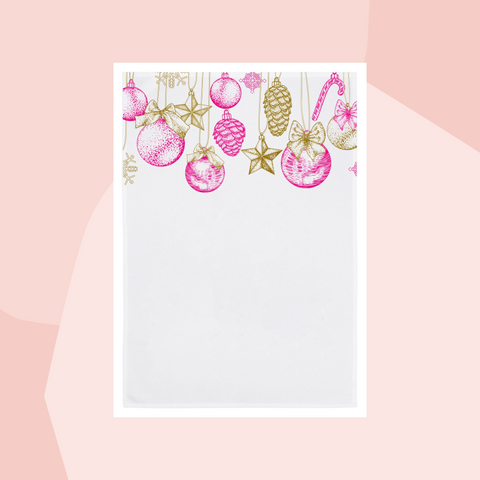 1730 Geschirrtuch Handtuch Baumwolle Aufdruck Weihnachtsdeko pink gold Geschenke Geschenkeladen Köln Feinkostladen Online Shop Gourmets