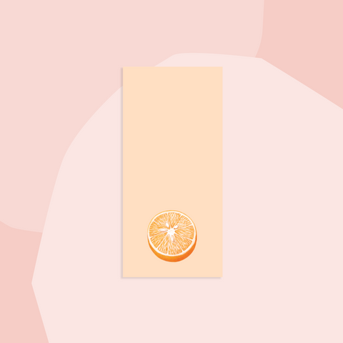 30x40 Notizblock Orange minimalistisch Non-Food Concept Store Feinkostladen Feinkost Geschenke Geschenkeladen Online Shop Foodies Gourmets