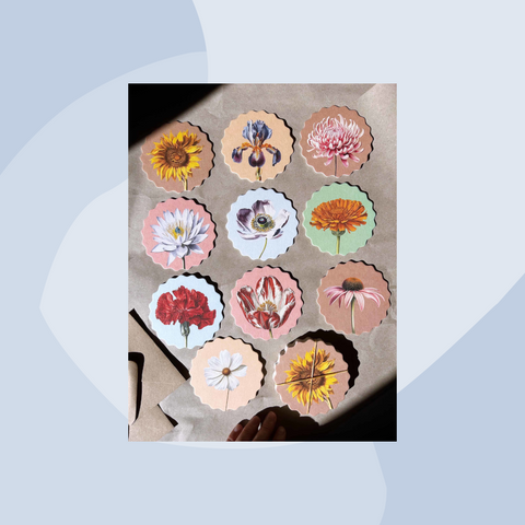 30x40 Untersetzer Blüten Blumen Design minimalistisch Non-Food Concept Store Feinkostladen Feinkost Geschenke Geschenkeladen Online Shop Foodies Gourmets