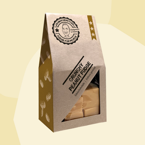 Aromakünstler Fudge Crunchy Peanut Fudge Feinkost Delikatessen Manufakturen Geschenke Köln Spezialitäten Online Shop Gourmet