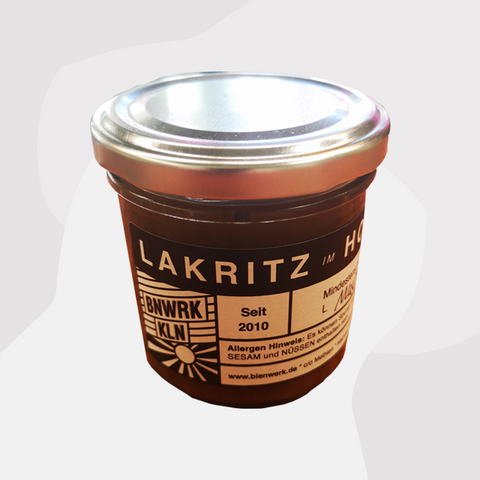 Bienwerk Lakritzhonig Honig mit Lakritz Feinkost Delikatessen Köln Spezialitäten Online Shop Geschenke