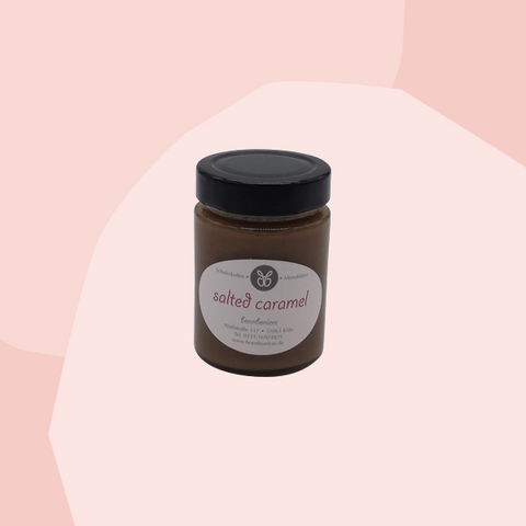 Bonnboniere Salted Caramel Aufstrich Salziges Karamell Karamellaufstrich Feinkost Delikatessen Manufakturen Spezialitäten Online Shop Geschenke Köln Feinkostladen