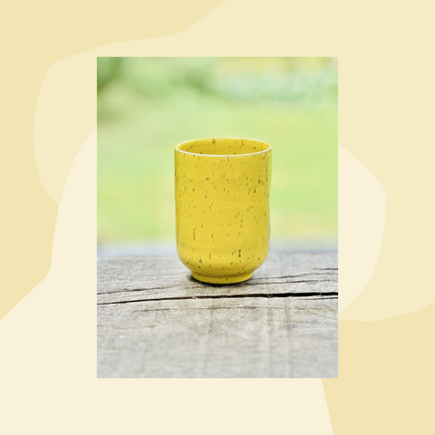 Franziska M. Köllner Becher Oslo Sonnengelb Tasse Geschenke Koeln Geschenkeladen Online Shop Gourmets Foodies