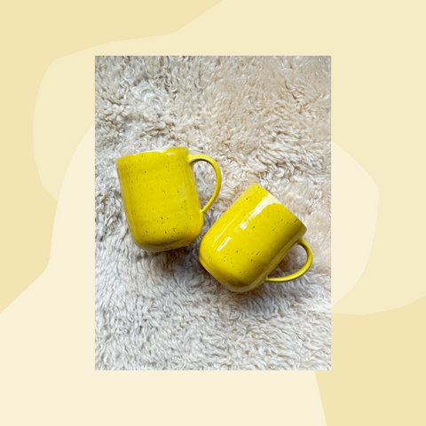 Franziska M. Koellner Kaffeepott Krems Sonnengelb Geschenke Koeln Geschenkeladen Online Shop Gourmets Foodies