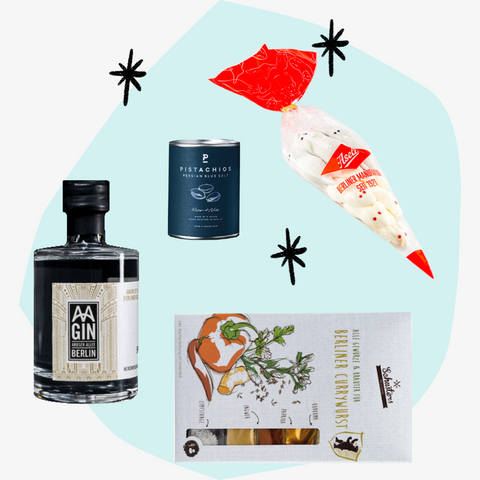 Berlin Geschenkbox Geschenke Geschenkset Feinkost Delikatessen Manufakturen Spezialitäten besonders Lebensmittel Feinkostladen Feinkostgeschäft Geschenkeladen Concept Store Köln Online Shop