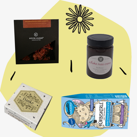 Geschenkbox Danke Firmenkunden Business Geschenke Rente Feinkost Online Shop Feinkostladen handgemacht Delikatessen Spezialitäten Köln Online Shop Geschenkeladen