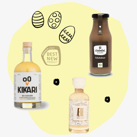 Geschenkbox Geschenkset Eierlikör Geschenke Köln Feinkost Online Shop Delikatessen Manufakturen Spezialitäten Ostern Weihnachten