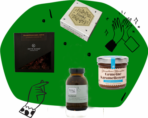 Geschenkbox Danke alkoholfrei Feinkost Geschenke Online Shop Köln Delikatessen Manufakturen Spezialitäten