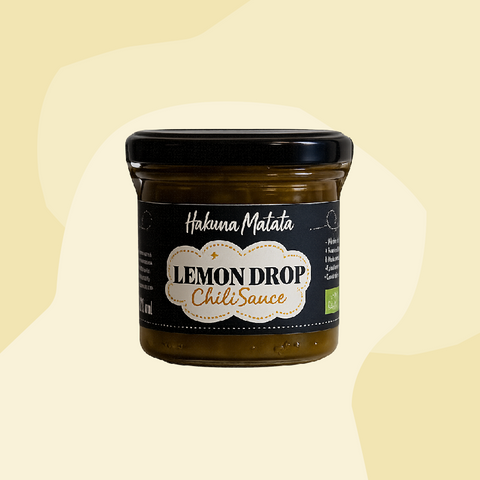 Hakuna Matata Chili Sauce Lemon Drop Feinkost Delikatessen Spezialitäten handgemacht vegan Geschenke Online Shop Feinkostladen Köln