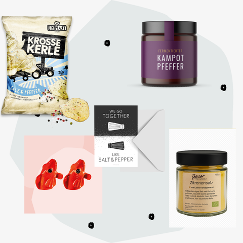 Salz Pfeffer Geschenkset Geschenkbox Geschenke Feinkost Delikatessen Manufakturen Spezialitäten Online Shop Geschenkeladen Feinkostgeschäft Concept Store Köln
