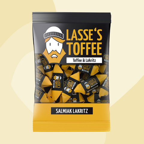 Lasse Lakrits Toffee mit Salmiak Lakritz Feinkost Online Shop Delikatessen Köln Geschenke Spezialitäten Manufakturen Feinkostladen