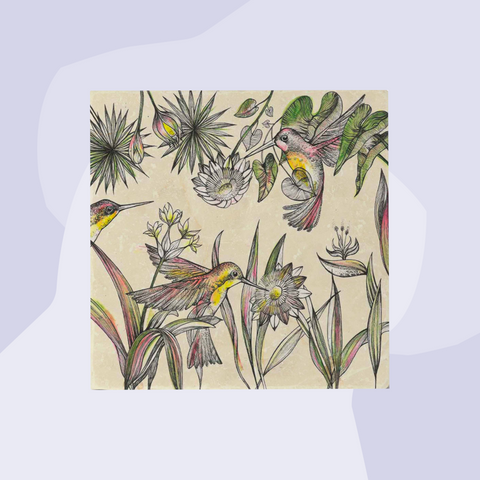Ligarti Fliese Untersetzer Naturstein Dschungel Kolibris Feinkost Online Shop Feinkostladen Geschenke Geschenkeladen Köln Foodies Gourmets