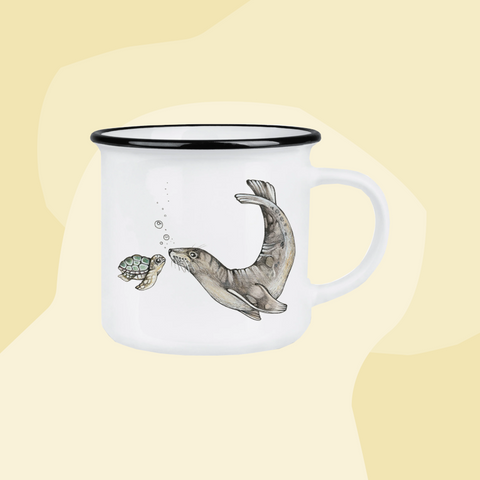 Ligarti Keramik Tasse Seelöwe Schildkröte Ameisenbär Geschenke Koeln Geschenkeladen Online Shop Gourmets