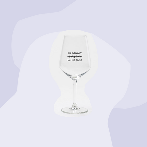 Monday Tuesday Winesday Weinglas Selekkt Johanna Schwarzer Feinkostladen Köln Geschenke Feinkost Online Shop