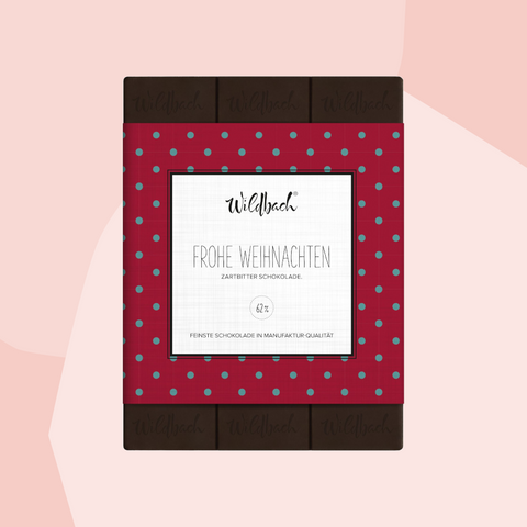 Zartbitterschokolade Frohe Weihnachten Wildbach Schokolade Feinkost Delikatessen Manufakturen Köln Geschenke Online Shop Gourmet Feinkostgeschäft