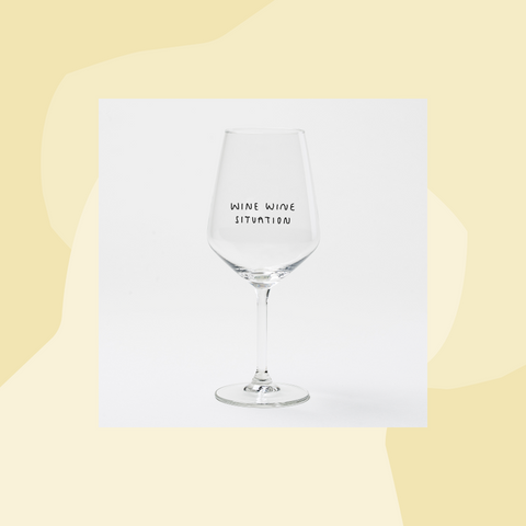 Wine Wine SItuation Weinglas Selekkt Johanna Schwarzer Geschenk Foodies Gourmets Online Shop Köln Geschenkeladen