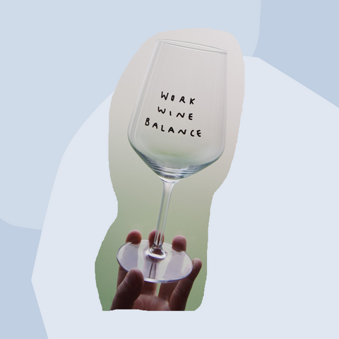 Work Wine Balance Weinglas Selekkt Johanna Schwarzer Geschenk Foodies Gourmets Online Shop Köln Geschenkeladen