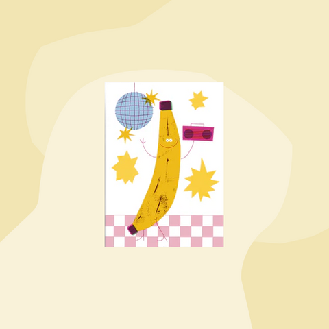 jungwiealt Postkarte Disco Banane Concept Store Feinkostladen Feinkost Geschenke Geschenkeladen Köln Online Shop Foodies Gourmets