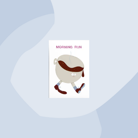 jungwiealt Postkarte Morning Run Feinkost Geschenk Concept Store Köln Online Shop Delikatessen Feinkostladen Feinkostgeschäft Geschenkeladen