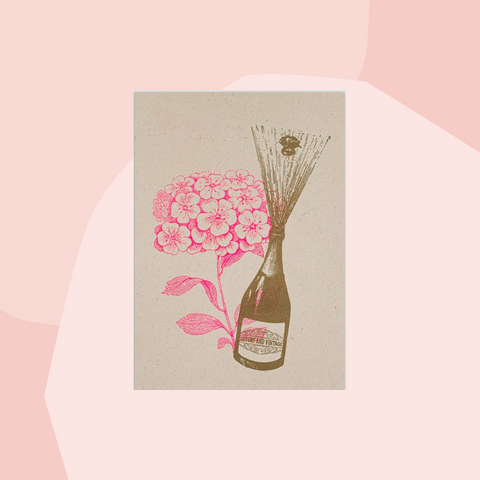 togethery Postkarte Champagner Blumen Feinkost Online Shop Feinkostladen Geschenke Geschenkeladen Köln Foodies Gourmets Concept Store