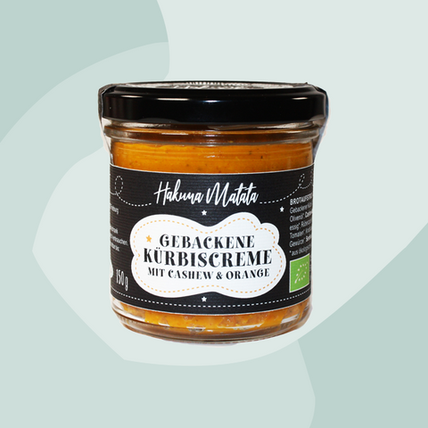Gebackene Kürbiscreme mit Cashews & Orange Hakuna Matata Feinkost Delikatessen Manufakturen Geschenke Köln Onlineshop