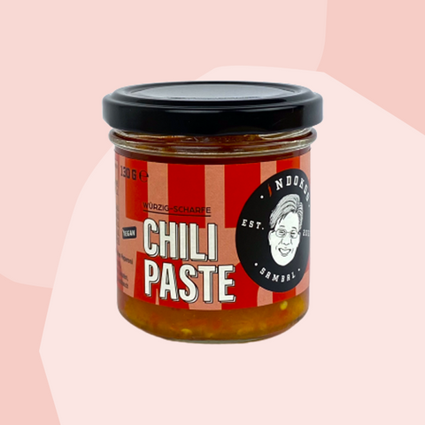 Indokoo Rote würzige Chilipaste Sambal aus Köln Feinkost Delikatessen Geschenke Manufakturen Onlineshop
