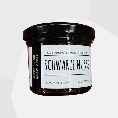 Schwarze Nüsse 115 g Königskind Feinkost Delikatessen Manufakturen Geschenke Köln Online Shop