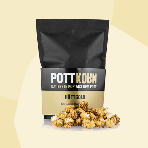Popcorn Hüftgold mit Butterkaramell, Zucker und Salz Pottkorn GmbH Feinkost Delikatessen Manufakturen Geschenke Köln Online