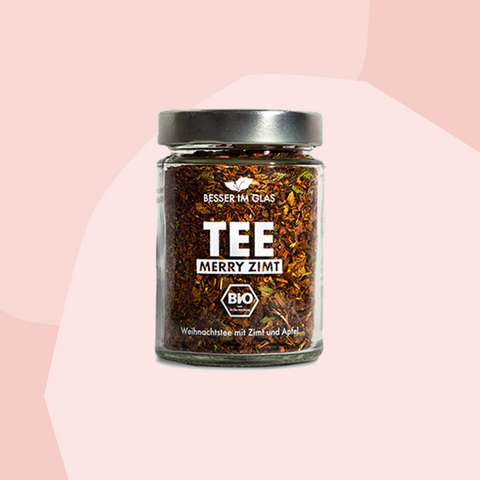 Weihnachtstee Merry Zimt Tee im Glas Feinkost Delikatessen Manufakturen Geschenke Köln Onlineshop
