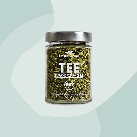 Grüntee Wachmacher Tee im Glas Feinkost Delikatessen Manufakturen Geschenke Köln Onlineshop