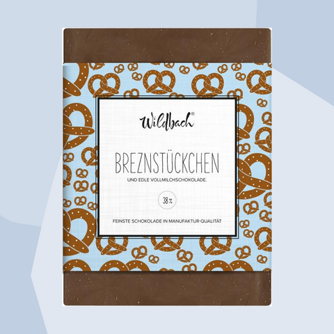 Wildbach Schokolade Vollmilchschokolade mit Salzbrezeln Breznstückchen 70 g Feinkost Delikatessen Manufakturen Geschenke Köln Onlineshop