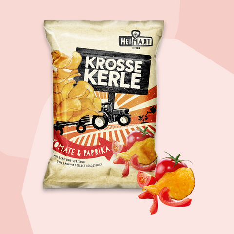 Kartoffelchips Tomate & Paprika Krosse Kerle HeimART Feinkost Delikatessen Manufakturen Geschenke Köln Online