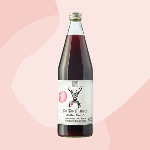 Alkoholfreie Glühweinalternative Aronia-Punsch Heißer Harry 750 ml lieb & lecker Feinkost Delikatessen Manufakturen Geschenke Köln Onlineshop