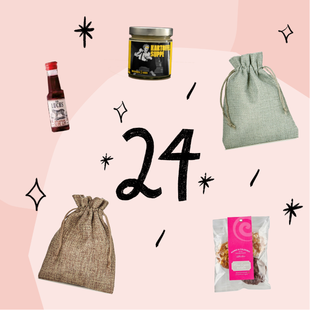 24 Türchen groß Feinkost Adventskalender Delikatessen nachhaltig besonders Manufakturen handgemacht Geschenk Weihnachten Köln Online Shop