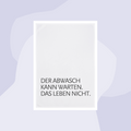 1730 Geschirrtuch Handtuch Geschirrtuch Abtrockner Spruch Der Abwasch kann warten Baumwolle Aufdruck Geschenke Geschenkeladen Köln Feinkostladen Online Shop Gourmet