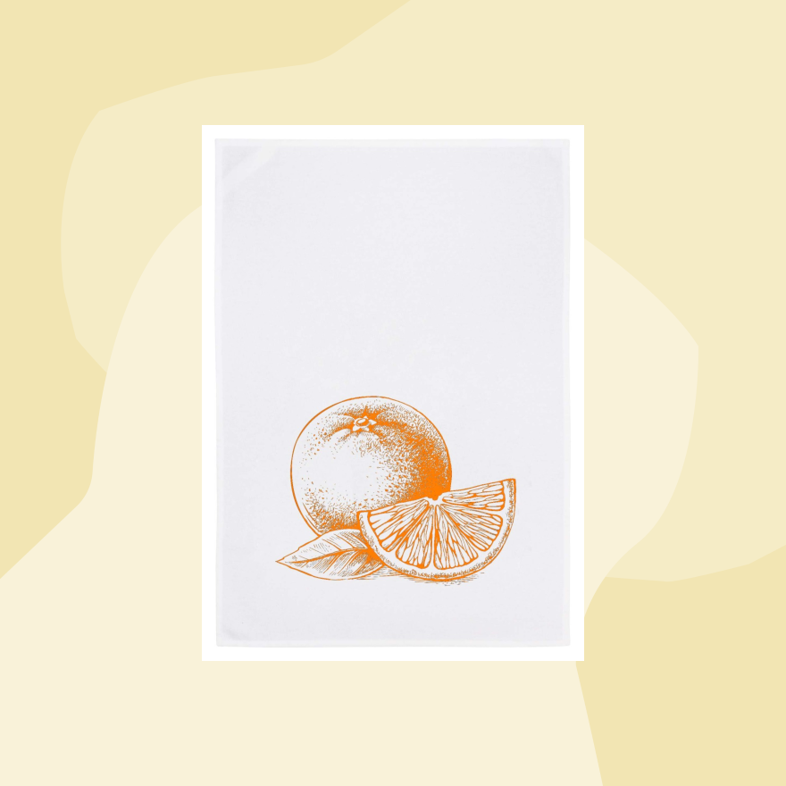 1730 Geschirrtuch Handtuch Orangen Baumwolle Aufdruck Geschenke Geschenkeladen Köln Feinkostladen Online Shop Gourmet