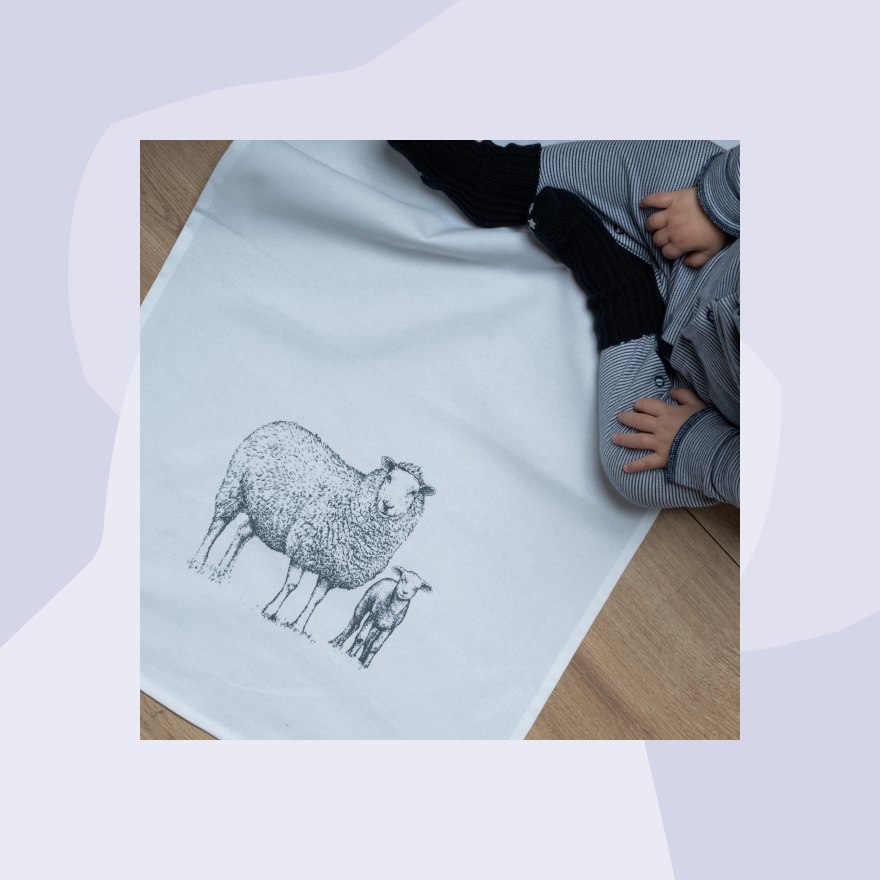 1730 Geschirrtuch Handtuch Geschirrtuch Abtrockner Schafe Baumwolle Aufdruck Geschenke Geschenkeladen Köln Feinkostladen Online Shop Gourmet