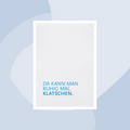 Geschirrtuch mit Aufdruck: Da kann man ruhig mal klatschen