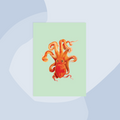 30x40 Postkarte Oktopus minimalistisch Non-Food Concept Store Feinkostladen Feinkost Geschenke Geschenkeladen Online Shop Foodies Gourmets