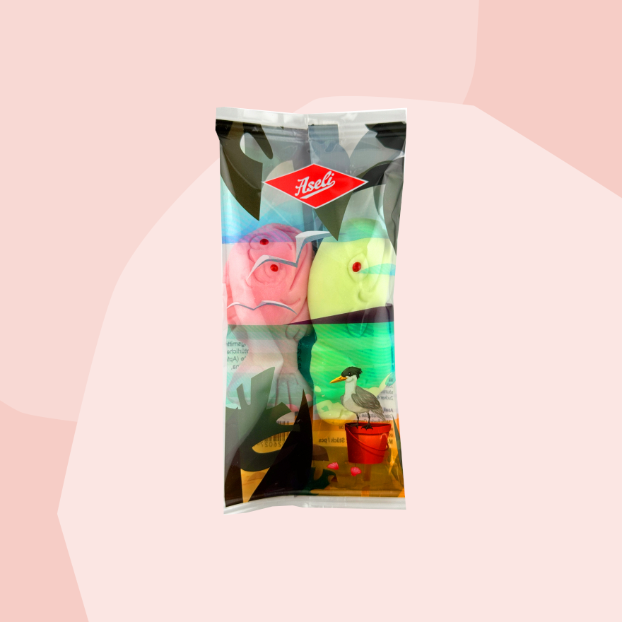 Aseli Schaumzuckermäuse Schuamzuckerfisch Schaumzuckerwal Himbeer Apfel  Feinkost Online Shop Köln Spezialitäten Delikatessen Geschenke Gourmet Feinkostladen