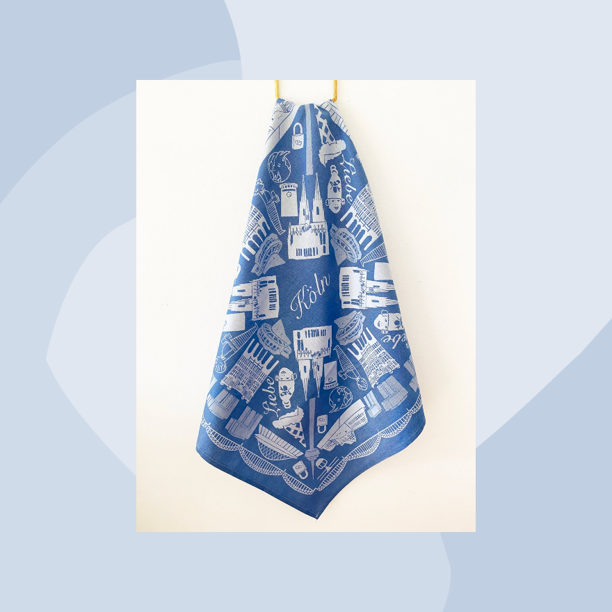 Citytowel Geschirrtuch Köln blau