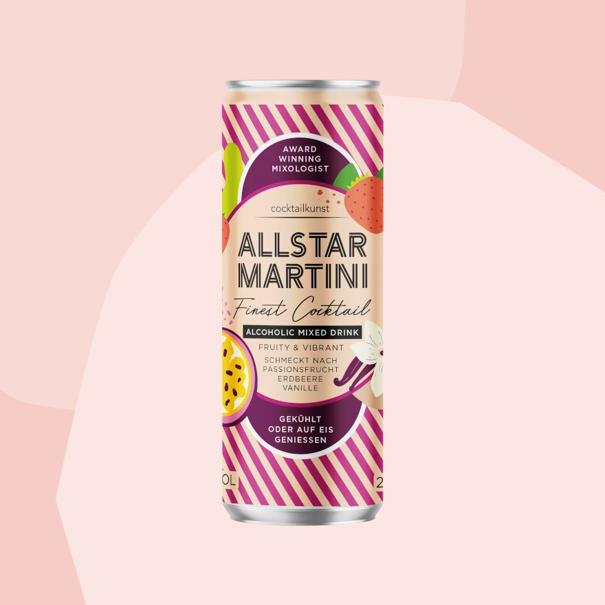 Cocktailkunst Allstar Martini Ready to drink Feinkost Delikatessen Manufakturen Geschenke Köln Online Shop Spezialitäten Feinkostladen