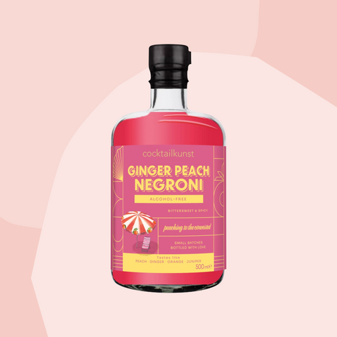 Alkoholfreier Cocktail: Ginger Peach Negroni