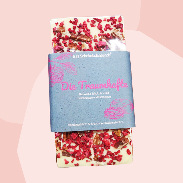 Feinisa Weiße Schokolade mit Pekanüssen Feinkost Delikatessen Online Shop Geschenke Köln Manufakturen Spezialitäten Gourmet