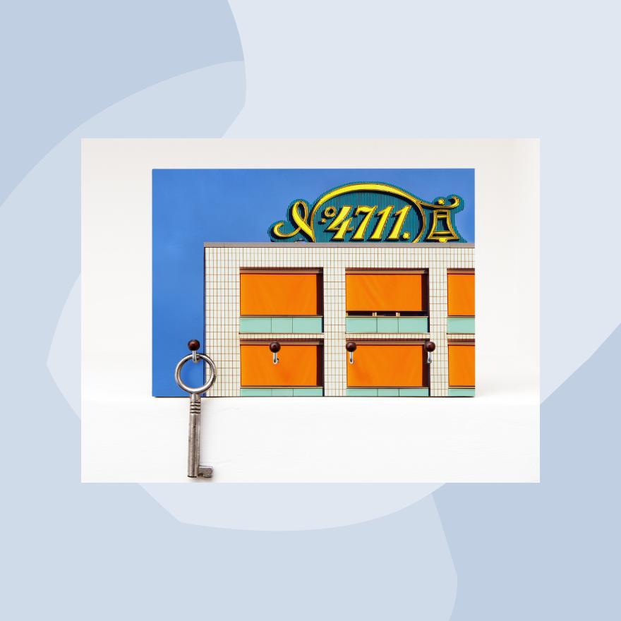 Frau Plonka Schlüsselbrett 4711 Echt kölnisch Geschenke Geschenkeladen Köln Feinkostladen Online Shop Gourmets