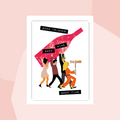 Fritzante Postkarte friends wine time