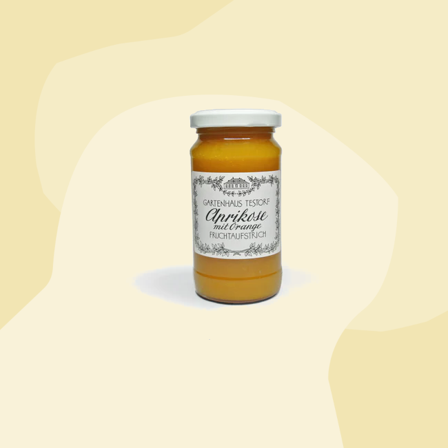 Gartenhaus Testorf Fruchtaufstrich Aprikose Orange Feinkost Online Shop Delikatessen Spezialitäten Geschenke Feinkostladen Köln Gourmet Lebensmittel nachhaltig