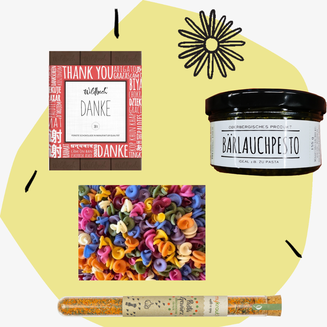 Geschenkbox Danke Firmengeschenke Geschenke Pasta Dankeschöns Kleinigkeit Feinkost Online Shop Köln