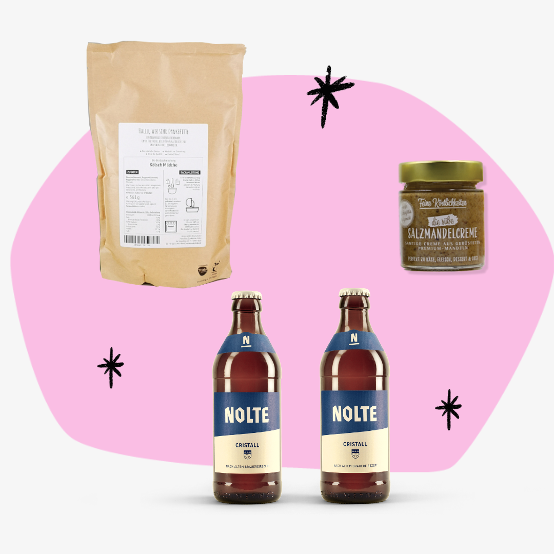 Geschenkbox Umzug Einzug neue Wohnung Mitbringsel Feinkost Online Shop Köln Kölner Jung Brot Salz Feinkostgeschäft