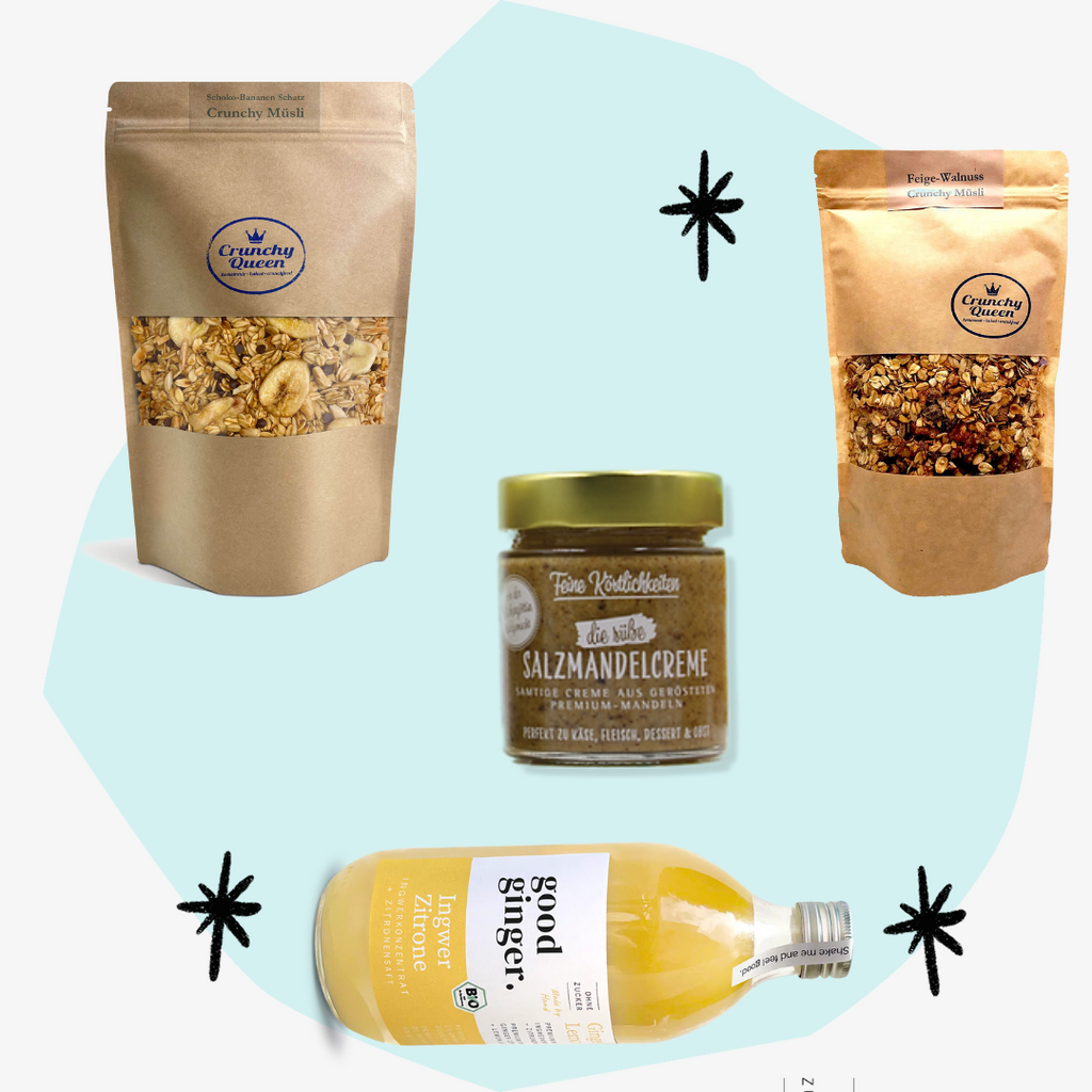 Geschenkbox Frühstück Müsli Feinkost Delikatessen Geschenke Online Shop Köln Spezialitäten Gourmet Feinkostgeschäft Concept Store